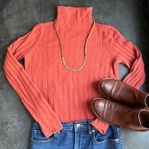 Madewell, rusty orange sweater. Size small.